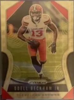 Odell Beckham Jr. [Gold Vinyl Prizm] #86 2019 Panini Prizm Football