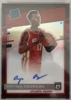 Onyeka Okongwu [Autograph Choice Black Gold] #156 2020 Panini Donruss Optic Basketball