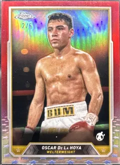 Oscar De La Hoya [Red Refractor] #32 2024 Topps Chrome Boxing