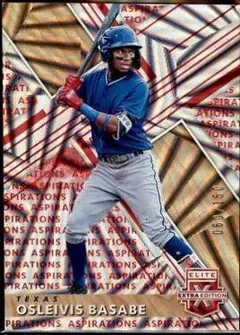 Osleivis Basabe [Aspirations Red] #152 2019 Panini Elite Extra Edition Baseball