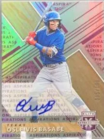 Osleivis Basabe [Autograph Aspirations Purple] #152 2019 Panini Elite Extra Edition Baseball