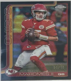 Patrick Mahomes II [Black Wave Refractor] #148 2025 Topps Chrome Football