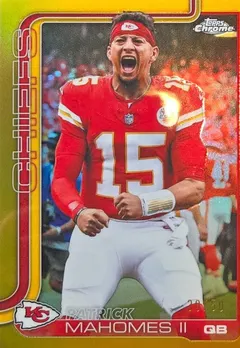 Patrick Mahomes II [Gold Image Variation] #148 2025 Topps Chrome Football