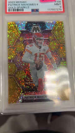 Patrick Mahomes II [Gold Sparkle] #109 2023 Panini Mosaic Football