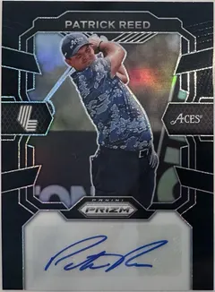 Patrick Reed [Black] #SIG-PRE 2024 Panini Prizm Liv Signature Golf