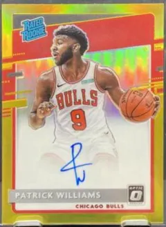 Patrick Williams [Autograph Gold] #154 2020 Panini Donruss Optic Basketball