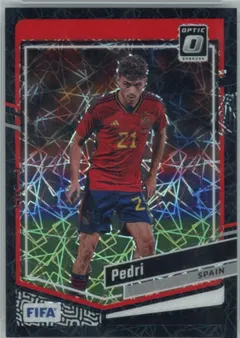 Pedri [Black Optic] #52 2023 Panini Donruss Soccer
