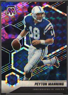 Peyton Manning [Nebula Choice] #91 2021 Panini Mosaic Football
