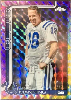 Peyton Manning [Tie Dye Geometric Image Variation] #403 2025 Topps Chrome Football