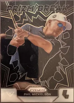 Phil Mickelson [Black] #5 2024 Panini Prizm Liv Break Golf