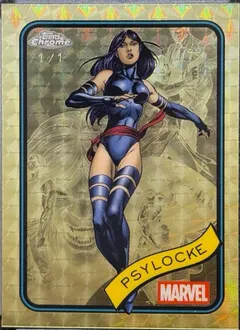 Psylocke [SuperFractor] #135 2025 Topps Chrome Marvel