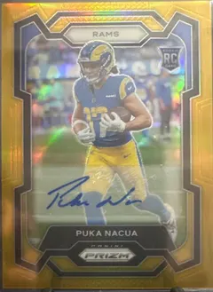 Puka Nacua [Autograph Gold] #357 2023 Panini Prizm Football