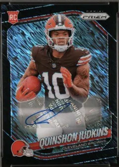Quinshon Judkins [Autograph Black Shimmer] #313 2025 Panini Prizm Football