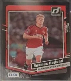 Rasmus Hojlund [Black Optic] #94 2023 Panini Donruss Soccer