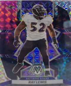 Ray Lewis [Choice Peacock] #19 2022 Panini Mosaic Football