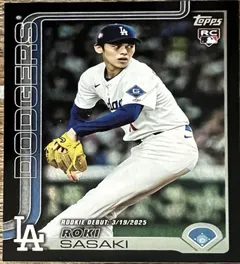Roki Sasaki [Holo Black Foil] #US199 2025 Topps Update Baseball