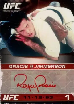 Royce Gracie [Red Ink] #ARG 2009 Topps Ufc Round 1 Autographs Ufc