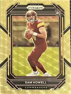 Sam Howell [Gold Vinyl] #306 2022 Panini Prizm Football