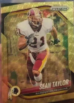 Sean Taylor [Gold Vinyl] #105 2025 Panini Prizm Football