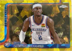 Shai Gilgeous-Alexander [Gold] #141 2025 Topps Chrome Sapphire Basketball