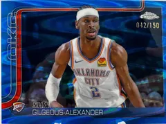 Shai Gilgeous-Alexander [RayWave Blue Refractor] #141 2025 Topps Chrome Basketball