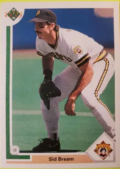 Sid Bream #109 1991 Upper Deck Baseball
