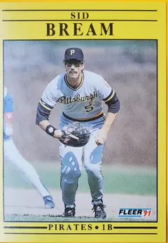 Sid Bream #35 1991 Fleer Baseball