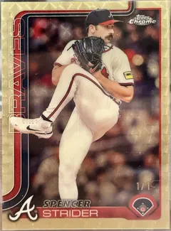 Spencer Strider [Superfractor] #46 2025 Topps Chrome Baseball