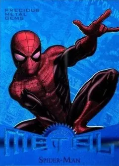 Spider-Man [Blue Precious Metal Gems] #5 2013 Fleer Retro Metal Marvel