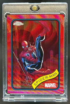 Spider-Man [Red Wave] #101 2025 Topps Chrome Marvel