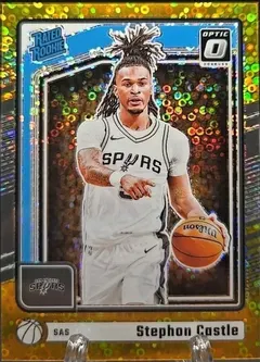 Stephon Castle [Fast Break Gold] #254 2024 Panini Donruss Optic Basketball
