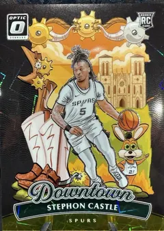Stephon Castle [Gold] #20 2024 Panini Donruss Optic Downtown Basketball