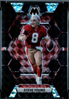 Steve Young [Black] #218 2023 Panini Mosaic Football