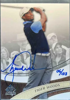 Tiger Woods [Limited Autograph] #1 2014 Sp Authentic Golf