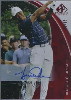 Tiger Woods [Red Autograph] #1 2024 Sp Game Used Golf