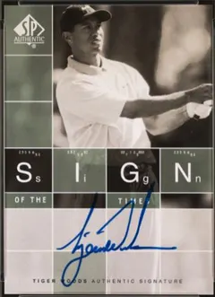 Tiger Woods #ST-TW 2002 Sp Authentic Sign Of The Times Golf