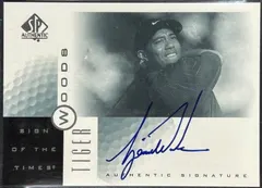 Tiger Woods #TW 2001 Sp Authentic Sign Of The Times Autograph Golf