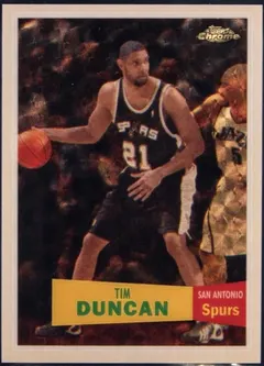 Tim Duncan [1957 Superfractor] #21 2007 Topps Chrome Basketball