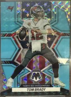 Tom Brady [Blue Fluorescent] #251 2022 Panini Mosaic Football