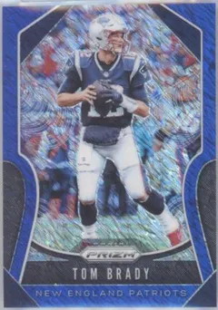 Tom Brady [Blue Shimmer] #18 2019 Panini Prizm Football