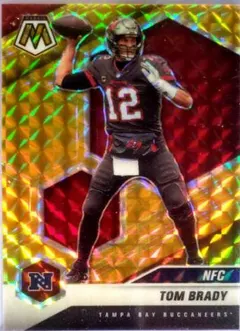 Tom Brady [Gold Mosaic] #201 2021 Panini Mosaic Football