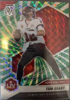 Tom Brady [Green Swirl Mosaic] #285 2021 Panini Mosaic Football