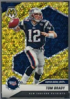 Tom Brady [No Huddle Gold Mosaic] #281 2021 Panini Mosaic Football