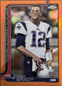 Tom Brady [Orange Image Variation] #401 2025 Topps Chrome Football