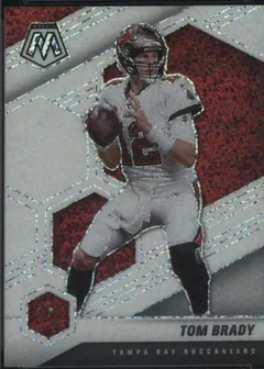 Tom Brady [White Sparkle] #186 2021 Panini Mosaic Football