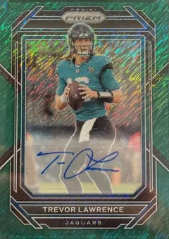 Trevor Lawrence [Autograph Green Shimmer] #131 2022 Panini Prizm Football