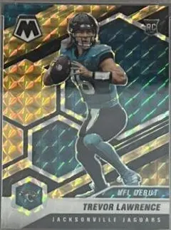 Trevor Lawrence [Choice Black Gold Mosaic] #241 2021 Panini Mosaic Football