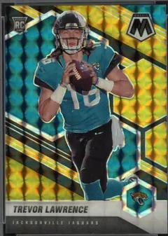 Trevor Lawrence [Choice Black Gold Mosaic] #301 2021 Panini Mosaic Football