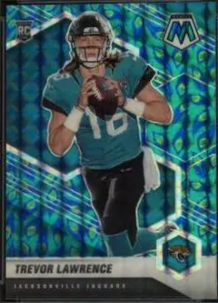 Trevor Lawrence [Choice Peacock Mosaic] #301 2021 Panini Mosaic Football