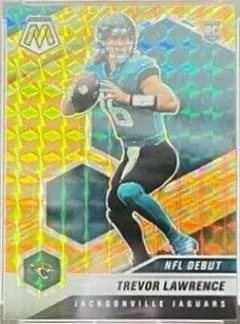 Trevor Lawrence [Gold Mosaic] #241 2021 Panini Mosaic Football